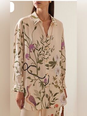 Cecilia Paraiso Printed Shirt by Agua by Agua Bendita Like new M